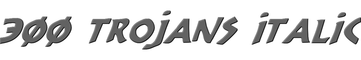 300 Trojans Italic 