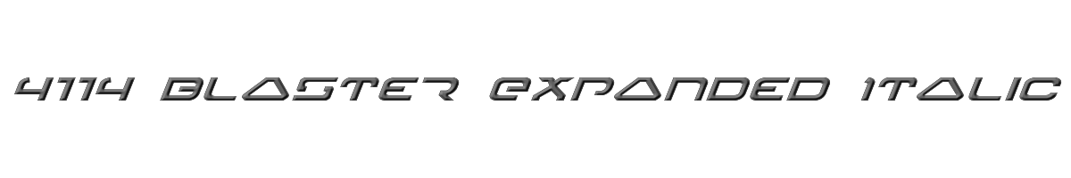 4114 Blaster Expanded Italic 