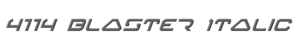 4114 Blaster Italic 