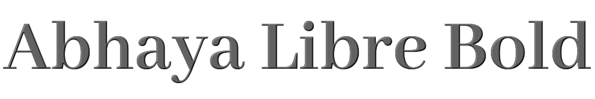 Abhaya Libre Bold 