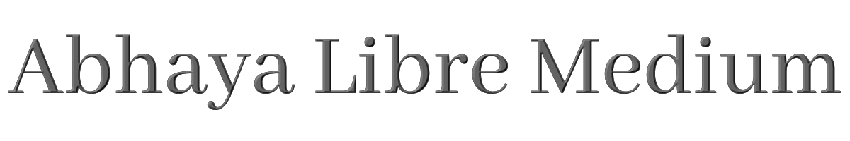 Abhaya Libre Medium 