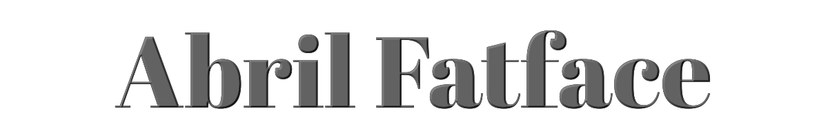 Abril Fatface 