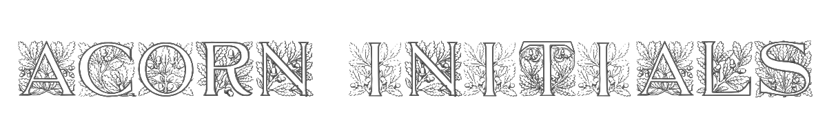 Acorn Initials 