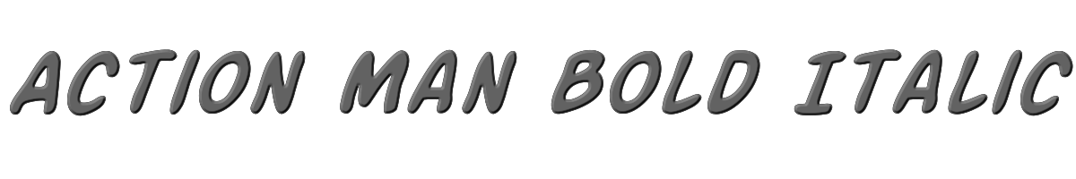 Action Man Bold Italic 