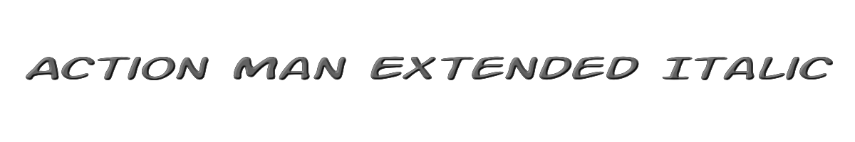 Action Man Extended Italic 