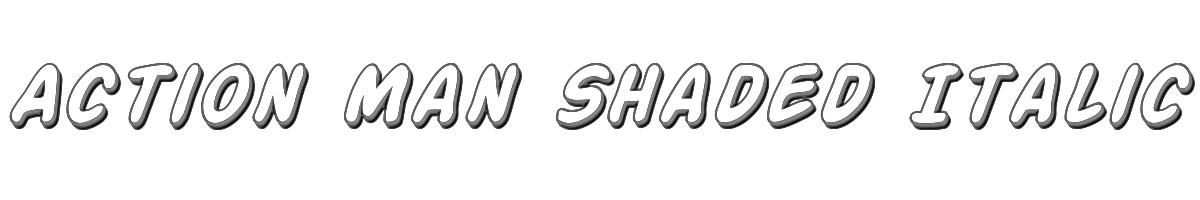 Action Man Shaded Italic 