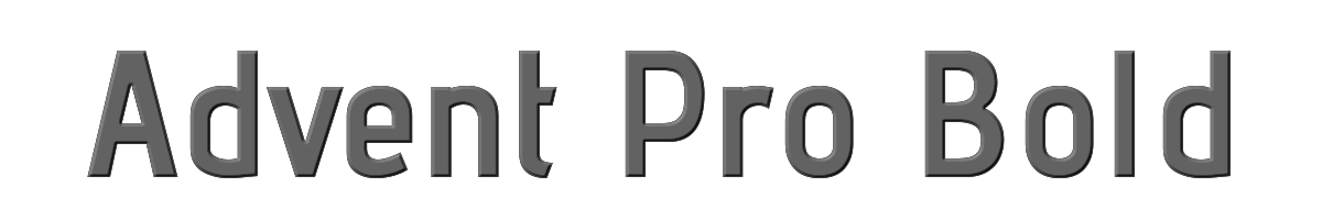 Advent Pro Bold 