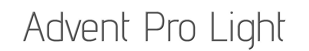 Advent Pro Light 