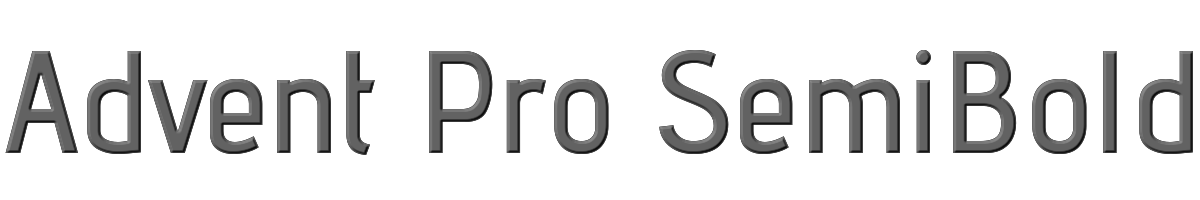 Advent Pro SemiBold 