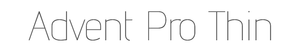 Advent Pro Thin 