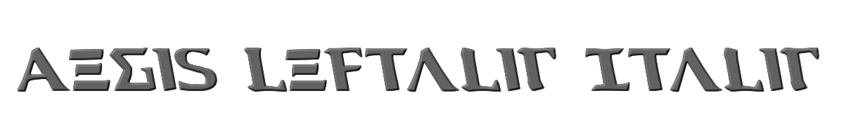 Aegis Leftalic Italic 