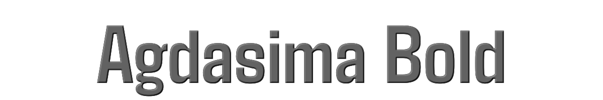 Agdasima Bold 