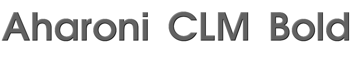Aharoni CLM Bold 