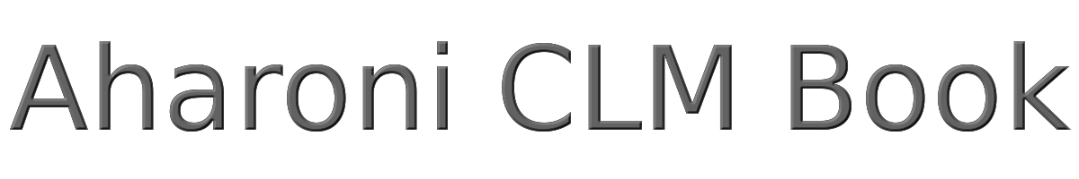 Aharoni CLM Book 