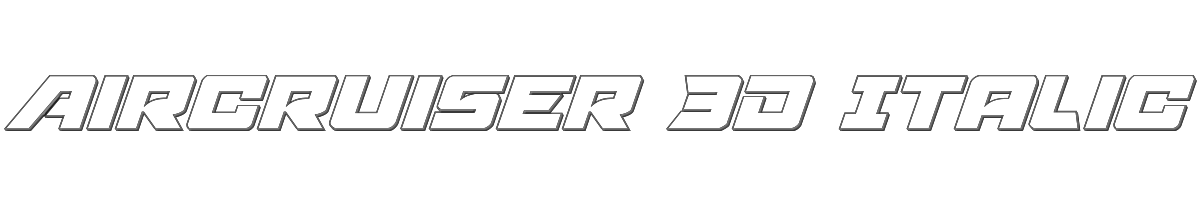 Aircruiser 3D Italic 
