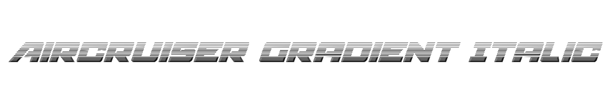 Aircruiser Gradient Italic 