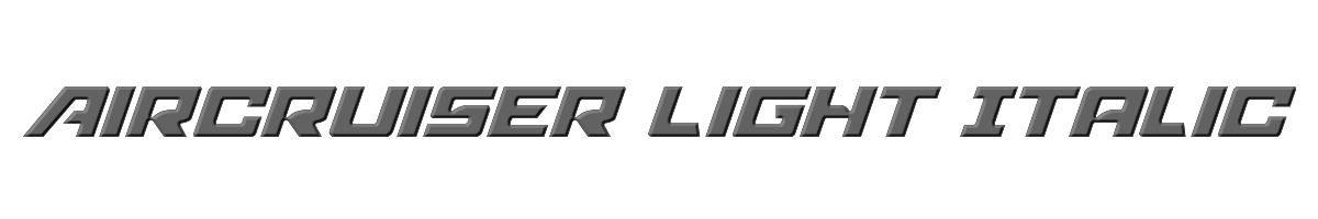 Aircruiser Light Italic 
