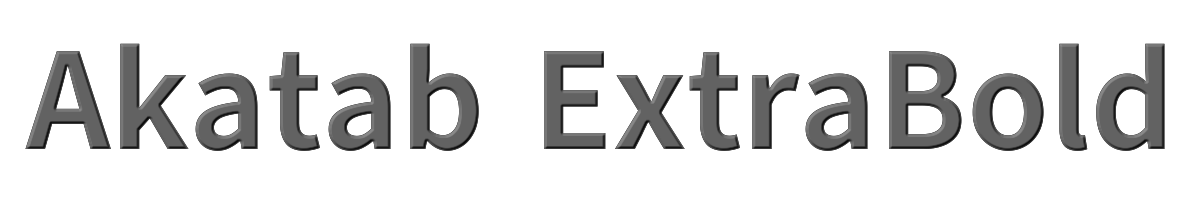 Akatab ExtraBold 