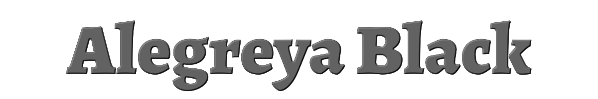 Alegreya Black 