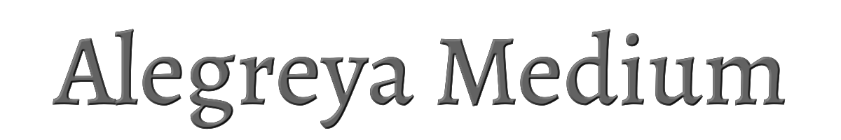 Alegreya Medium 