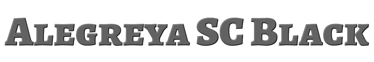 Alegreya SC Black 