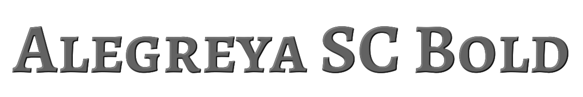 Alegreya SC Bold 
