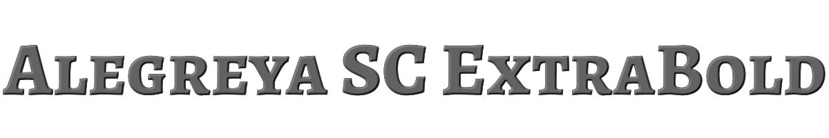 Alegreya SC ExtraBold 
