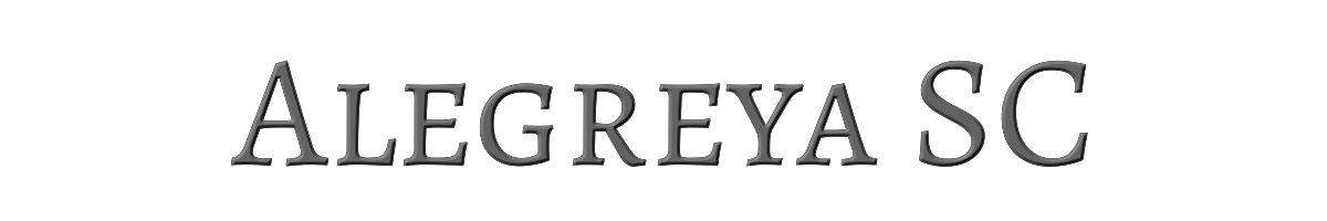 Alegreya SC 