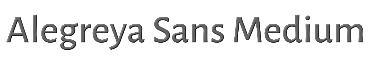 Alegreya Sans Medium 