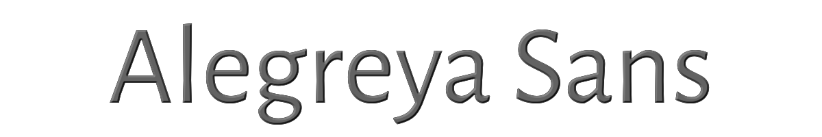 Alegreya Sans 