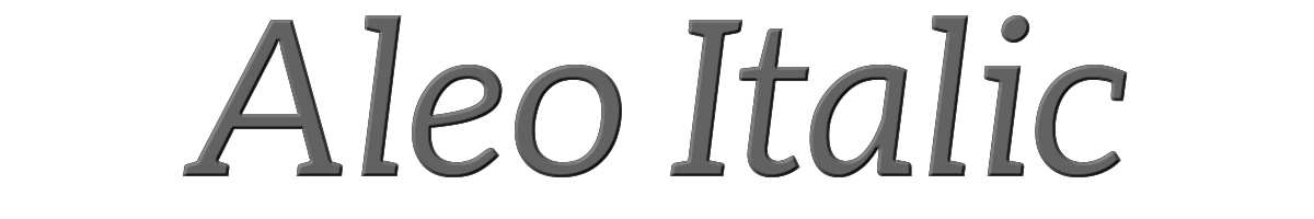 Aleo Italic 
