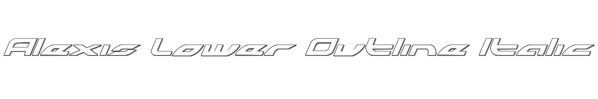 Alexis Lower Outline Italic 