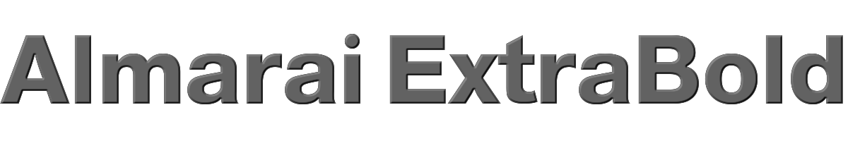 Almarai ExtraBold 