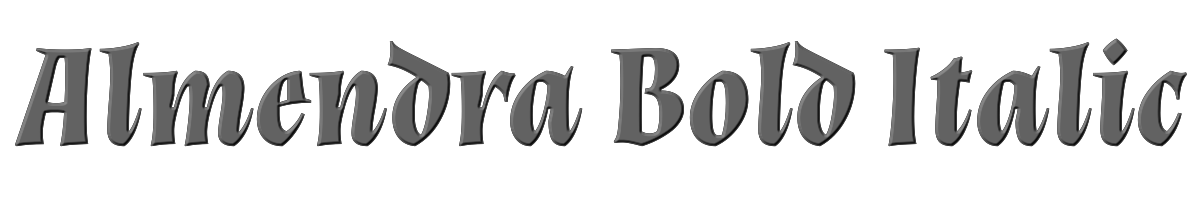 Almendra Bold Italic 