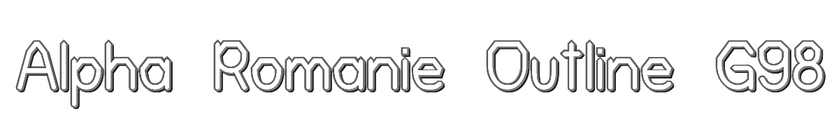 Alpha Romanie Outline G98 