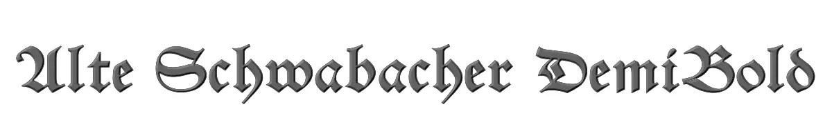 Alte Schwabacher DemiBold 