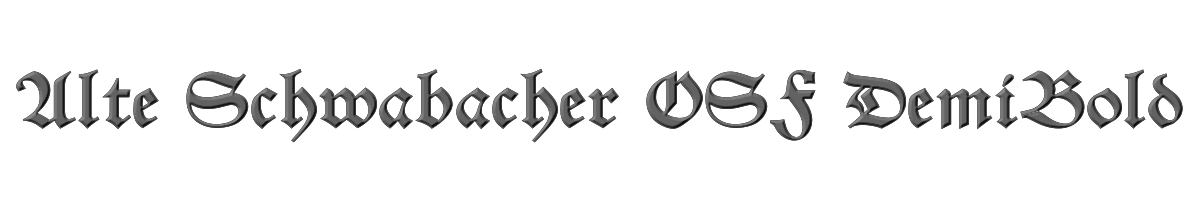 Alte Schwabacher OSF DemiBold 