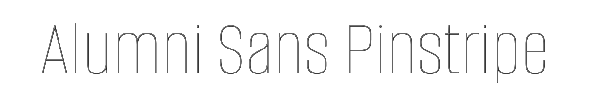 Alumni Sans Pinstripe 