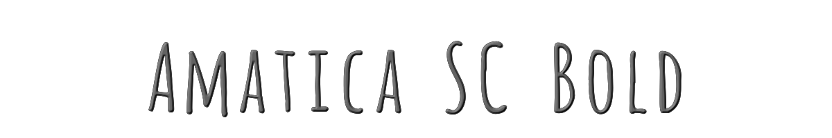Amatica SC Bold 