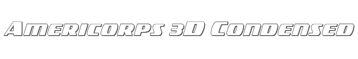 Americorps 3D Condensed 