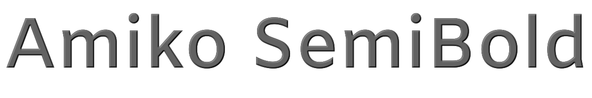 Amiko SemiBold 