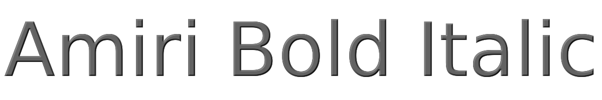 Amiri Bold Italic 