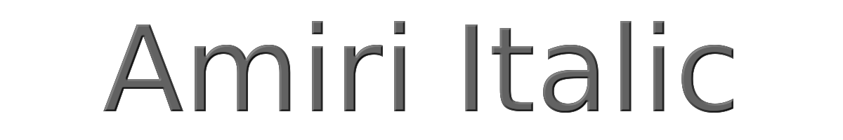 Amiri Italic 