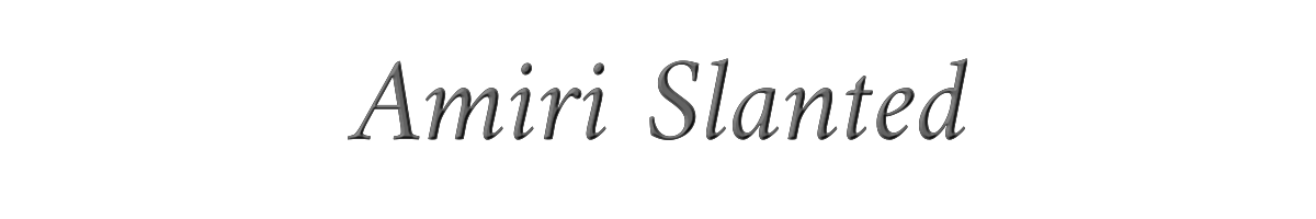 Amiri Slanted 