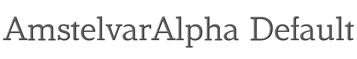 AmstelvarAlpha Default 