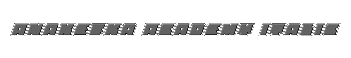 Anakefka Academy Italic 