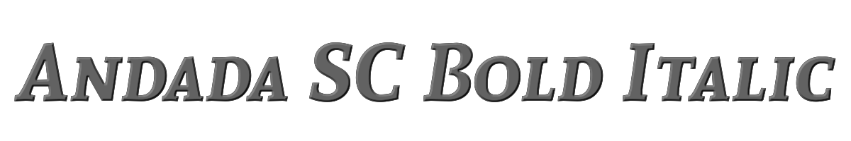 Andada SC Bold Italic 