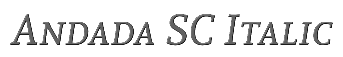 Andada SC Italic 