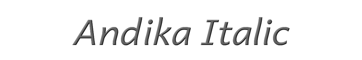Andika Italic 