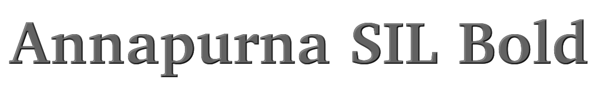 Annapurna SIL Bold 